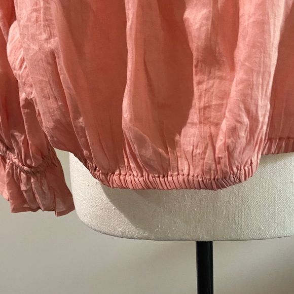 Elan Ruffle Off-Shoulder Blouse Peach Color Size Large - Picture 2 of 8